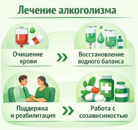 лечение алкоголизма в Бугуруслане этапы